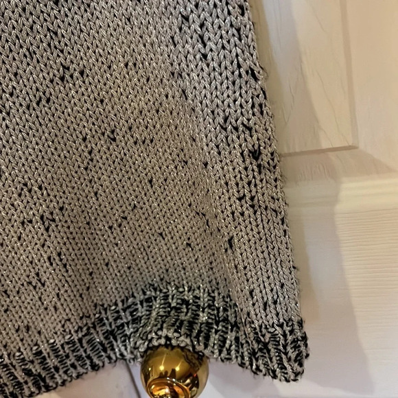 H&M Metallic sweater spaghetti straps mini dress  Sz S - Picture 12 of 13